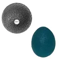 Sporttrend 24® Grip Ball blau + 6cm Faszienball | Massageball Selbstmassage