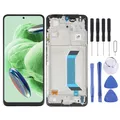 Wigento Für Xiaomi Poco X5 5G / Xiaomi Redmi Note 12 5G Display Full OLED Display mit Rahmen Schwarz Ersatzteil Reparatur