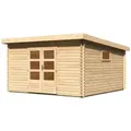 Gartenhaus KARIBU "Trittau 6", beige (naturbelassen), ohne Fußboden, ohne Dacheindeckung, Gartenhäuser, mit Fenster