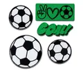 Mono-Quick Aufnäher Bügelbild, Aufbügler, Applikationen, Patches, Flicken, zum aufbügeln, Polyester, Mono-Quick Fußball Set - Größe: 8 x 9 cm