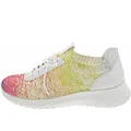 Remonte Damen Sneaker low weiß/lila/gelb
