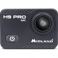 MIDLAND H9 PRO 4K Wi-Fi Action Cam mit Halterung und wasserdichtem Gehäuse - Schwarz