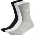 adidas C SPW CRW 3Paar Socken (grau, weiß, schwarz) - L
