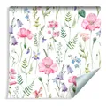 10m VLIES TAPETE Rolle Natur Schöne Aquarell BLUMEN XXL 12779