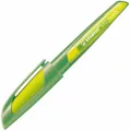 Schulfüller mit Standard-Feder M - STABILO EASYbuddy in limette/grün - blau