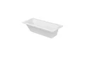 Duravit Badewanne D-Code 1600 x 700 mm Weiß Wanne mit Rückenschräge