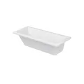 DURAVIT Badewanne D-Code 1600 x 700 mm Weiß Wanne mit Rückenschräge