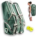 Otaro Tennistasche 82L | Tennisschläger Tasche für 4 Schläger mit Thermofach, Schuhfach & Kühlfach | 3-in-1 Tragesystem | Laptopfach & viele Fächer | Wasserabweisende Tennis Tasche (Grün)