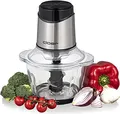 Cloer Multi-Zerkleinerer 6829 | Elektrischer Zerkleinerer 400W | Glas 1200ml | 6 Edelstahlmesser