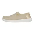 HEYDUDE Wendy Metallic Sparkle Damen - Slip on flache Schuhe - Mokassin Stil, Gold, 41