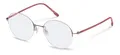 Rodenstock Brillengestell (Model R7145) für Unisex, Rounded, gefertigt aus Metall (inklusive Brillenetui)