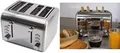 Little balance 4-Scheiben-Toaster Premiuum Inox, Edelstahl Gehäuse aus hitzebeständigem Edelstahl, 4 kurze Schlitze, - 1 Stück (LB 8698)