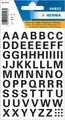HERMA Aufkleber HERMA Buchstaben-Sticker A-Z, Folie schwarz, 10 mm hoch 4158