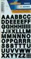 Stickerbogen Etiketten Buchstaben groß  schwarz  Sticker wetterfest 1 cm NEU