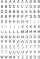 HERMA Buchstaben-Sticker A-Z, Folie schwarz, 10 mm hoch