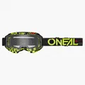 O'Neal B10 Attack Goggle MX DH Brille schwarz/gelb/klar Oneal Unisex