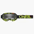 O'Neal B10 Attack Goggle MX DH Brille schwarz/gelb/klar Oneal
