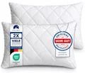 Gentle North Kopfkissen (50x70 cm groß) - 2er Set Kissen für Bett und als Dekokissen - Mit Reißverschluss für Füllung - Sofakissen - Zierkissen für Couch und Sofa - Ökotex - Waschbar bis 60° - Weiß