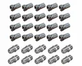 20x F Stecker 10x Verbinder Set Stecker Kupplung Buchse Sat Kabel Doppelkupplung