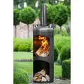 CookKing Terrassenofen "Faro",schwarz,40 x 40 x 158 cm