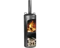 Grillkamin Holzkohlegrill Faro Cook King 40 x 158 cm schwarz
