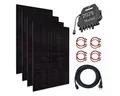 MyVoltaics Balkonkraftwerk MyBasic 1760+ Watt Solaranlage – Premium transparent Variante, 1760 W, bifaziale Module (bis zu +30% mehr Modulleistung), (Set, 5-St., 4 Solarmodule TopCON Technologie Bifazial Wechselrichter steckerfertig), Genehmigungsfrei, jetzt mit versandkostenfreier Lieferung