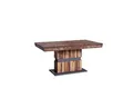 byLIVING Esstisch MATTHEW, Breite 140 cm, mit Auszug 195 cm, Old Wood/dunkelgrau