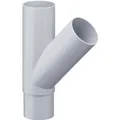 Inefa Abzweiger Fallrohr PVC 45 Grad DN 100/50 Grau Dachentwässerung