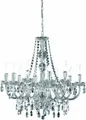 Trio international Kronleuchter Deckenlampe Lampe E14 Perdita 10flammig chrom
