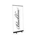 Schwarzes Rollup Display - ohne Druck 100 x 200 cm - Roll Up Klemmleiste schwarz