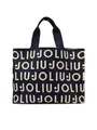 Liu Jo Shopper Schultertasche Tote Knitted Logo Bag Blue Sky dunkelblau
