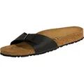 Birkenstock Madrid Birko-Flor schwarz schmale Weite Gr. 37 - Schwarz - 37