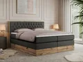 MKS MÖBEL Boxspringbett AMORE KING (Set, T30-Schaum, Topper T25/Visco, fünf Matratzen, zwei Bettkästen), mit Multipocket Matratzen, Boxspringbett, mit Möbelplatten