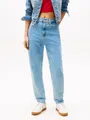 Tommy Jeans Tapered-fit-Jeans High waist - Mom-Jeans Tapered Mit Tommy Hilfiger Logo-Flag auf der Gesäßtasche