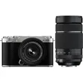 Fujifilm X-M5 Silber + XC15-45mm f3.5-5.6 + XF70-300mm f4-5,6