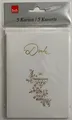 Kommunion - Danksagung - 5 Karten – 5 Umschläge – Kelch - Bundle