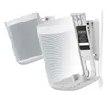 Flexson Wandhalterung Geeignet für Sonos One, One SL und Play:1 - Weiß (Paar)