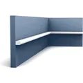 ORAC DECOR PX209 MODERN RIBBON Wand- und Friesleiste Zierleiste Stuckleiste 2 m Weiß