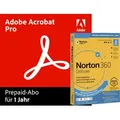 Adobe Acrobat Professional + Norton 360 Deluxe 3 PC | 1 Jahr
