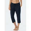 Schiesser 3/4-Hose Mix + Relax seitliche Taschen, Bindeband blau 44