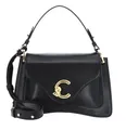 Coccinelle Leder Umhängetasche Schultertasche C-Me Calf Handbag Noir schwarz