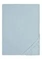 biberna Feinbiber Spannbetttuch 180x200-200x200 cm blau | 100% Baumwolle Flanell | Spannbettlaken Biber für Doppelbetten | Made in Germany | weich & mit Rundumgummizug | Modell 0002744