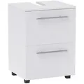 Homcom Waschbeckenunterschrank, Weiß, Holzwerkstoff, 41.5x59x35.5 cm, Badezimmer, Badezimmerschränke, Waschbeckenunterschränke