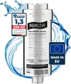 AGUALEVE® Wasserfilter Dusche  | chrom | gegen Kalk, Schwermetalle, Schadstoffe