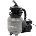 Miganeo Sandfilteranlage Speed Clean Dynamic 6500 - Grau | Pumpenleistung 4.500 l/h | Filterleistung 3.900 l/h | Filteranlage für Pools bis 20.000 Liter | Stromsparende 200 Watt