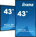 iiyama LH4360UHS-B2AG Signage-Display Digitale A-Platine 108 cm (42.5") LED WLAN 500 cd/m² 4K Ultra HD Schwarz Eingebauter Prozessor Android 11 24/7