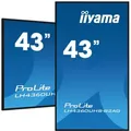 iiyama LH4360UHS-B2AG Signage-Display Digitale A-Platine 108 cm (42.5") LED WLAN 500 cd/m2 4K Ultra HD Schwarz Eingebauter Prozessor Android 11 24/7