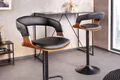 riess-ambiente Barhocker MANHATTAN schwarz / braun (Einzelartikel, 1 St), Kunstleder · Metall · höhenverstellbar · 360° drehbar · mit Lehne