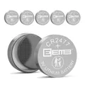 EEMB 5 Pack CR2477 Batterie 3V Lithium Knopfzellenbatterien 2477 Batterie DL2477, ECR2477 für elektronische Kerze, Licht, Fernbedienung, Schlüsselanhänger, Alarm, Kontaktsensor, intelligente Geräte