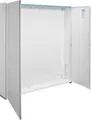 Hager Zählerschrank ZB51S | IP44 | 1400x300x205 mm | 108 Platzeinheiten | Stahlblech | Aufputz/Unterputz | Weiß